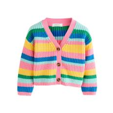Next Cardigan blå / citron / grøn / lys pink - 104