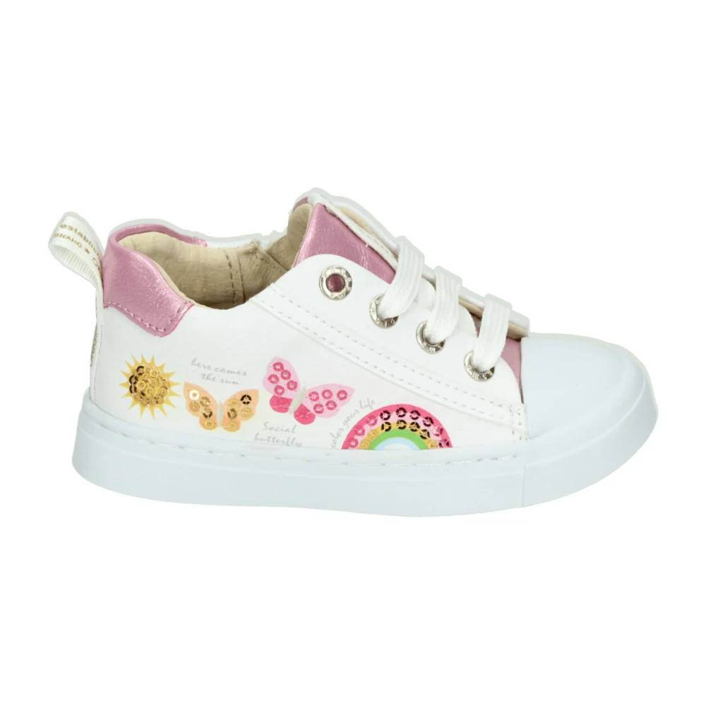 Shoesme Sh24S003-A Low Sneaker - Kids - unisex - Hvid - 28 EU - Læder
