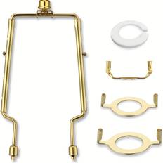 TEMU 1pc 8 9 12 Inch Lamp Shade Holder, Adjustable Lamp Kit, Fit Standard Lamp Rod And E14 E26 E27 Light Base Adapter Converter Set, Lampshade Bracket