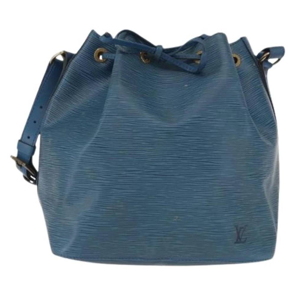 Louis Vuitton Vintage Pre-owned Petit Noé Håndtaske - Vintage - Dame - Blå - ONE SIZE - Uld