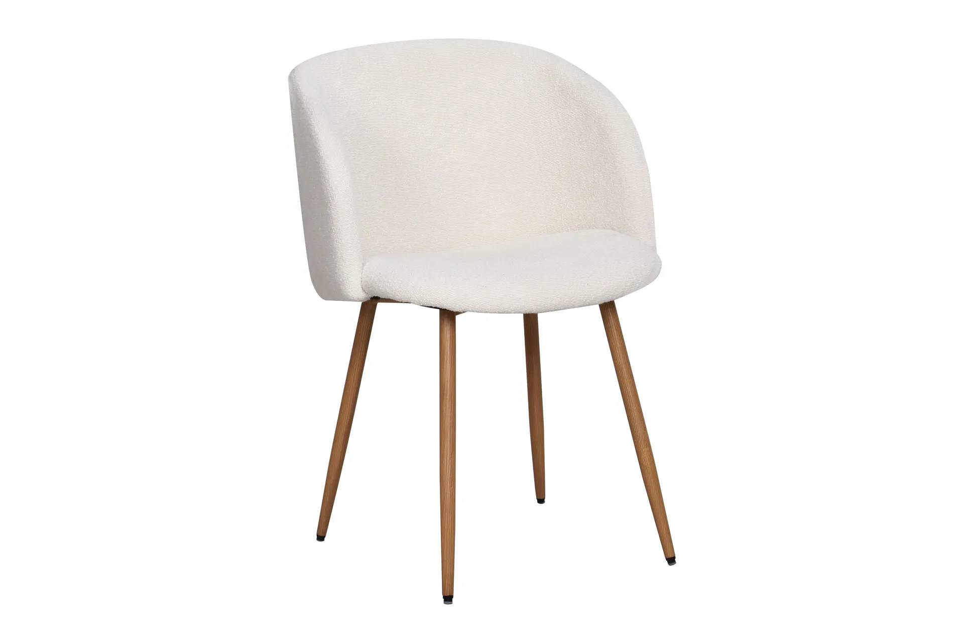 Basic Home Karmstol Systrene Kräm Ek - Vit Trä