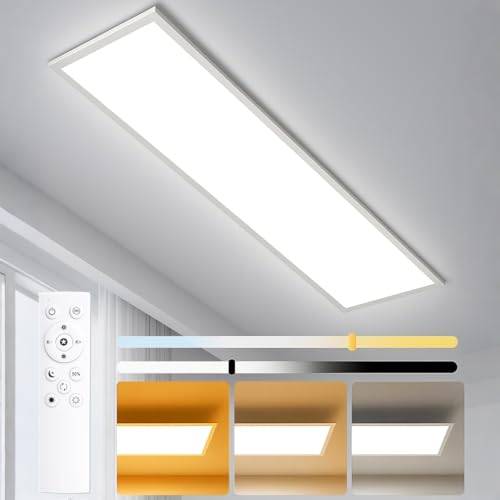 LED Panel Deckenleuchte 120x30cm, 40W 4400lm, Dimmbar, CCT 3000K-6500K
