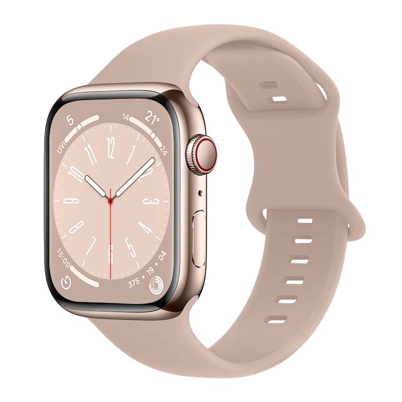 Silikonarmband Apple Watch Series 9 41mm Rosa