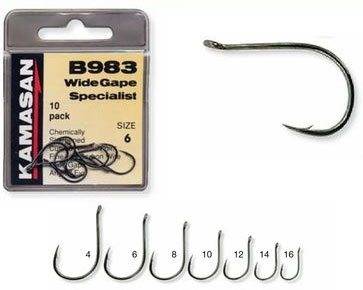 KAMASAN B983 - WIDE GAPE SPECIALIST (Storlek: 8)