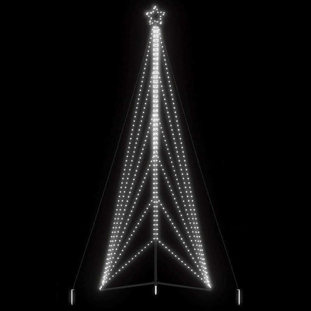 vidaXL LED julgran 861 LEDs kallvit 478 cm