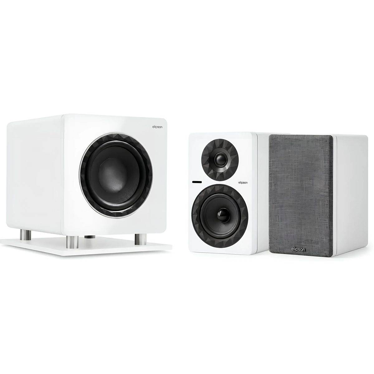 Elipson Prestige Facet II 6B aktiv BT mat hvid + Prestige Facet Sub8 hvid