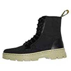 Dr. Martens Combs, Amfibier Unisex-Vuxen, Svart 10 Oz Canvas & Black Milled Coated Leather, 44 EU, Svart 10 Oz Canvas Black Milled Coated Läder, 44 EU