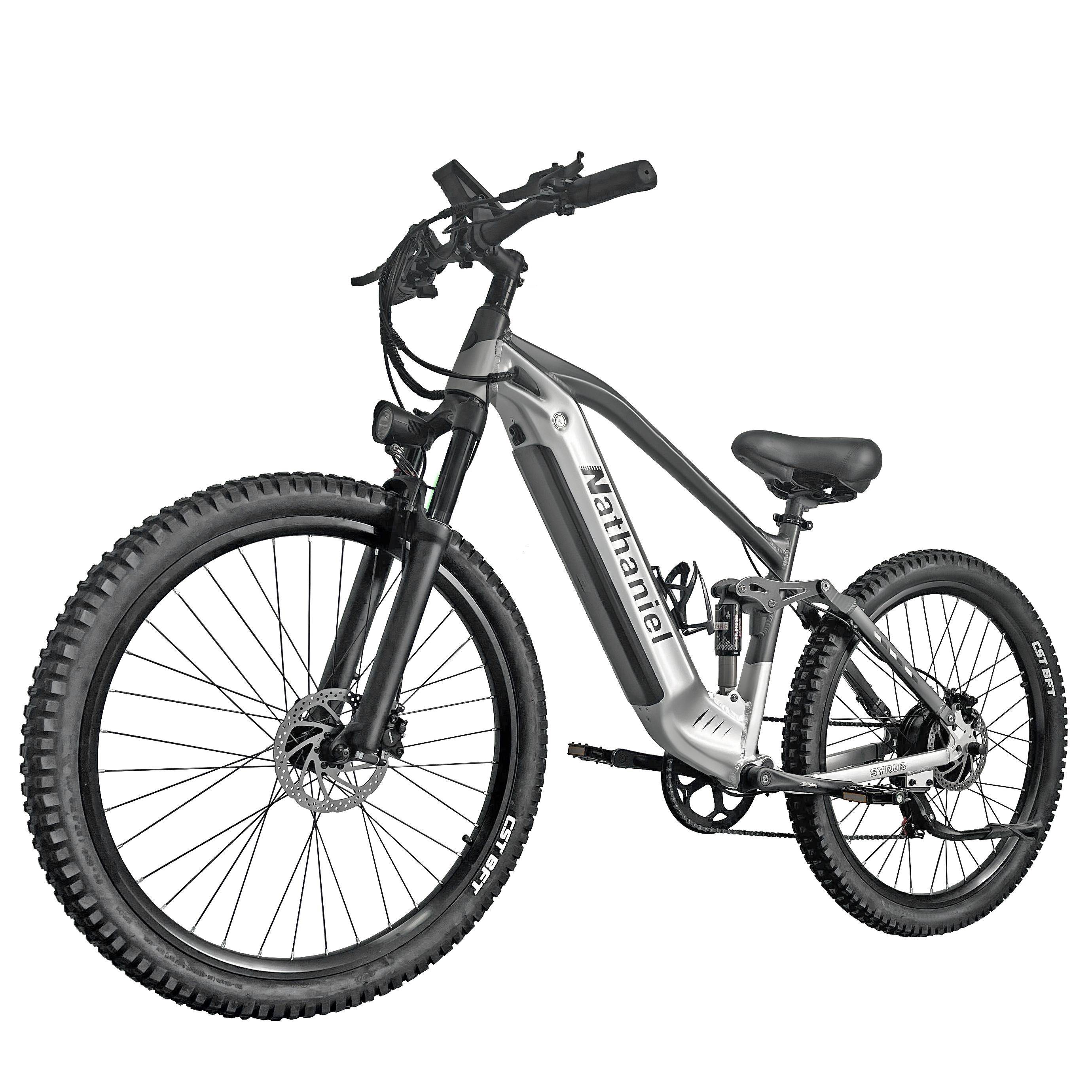 Nathaniel SYR-03 Elcykel för alla terränger 48V20AH Batteri 27,5 Tum El-mountainbike 500W Motor Elcykel