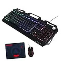 jojofuny 1 Set Mekaniskt Tangentbord Mus Trådbundet Tangentbord Och Mus Gaming Mekaniskt Tangentbord Mekaniskt Tangentbord Kit Tangentbord Med Mus Mekanisk Gaming Tangentbord Mus Och