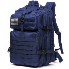 50L 1000D Nylon Waterproof Trekking Fishing Hunting Bag Backpack Outdoor Military Rucksacks Tactical Bag Military Bag - Royal Blue - one-size