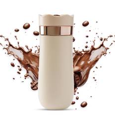 Portable French Press Travel Mug 320ml/11oz Stainless Steel Double Wall Insulated Coffee Maker for elfben