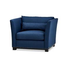 Madison fåtölj indigo OUTLET - Indigo (A. 105 / B. 94 / C. 78 / D. 55 / E. 45 / F. 78 cm)