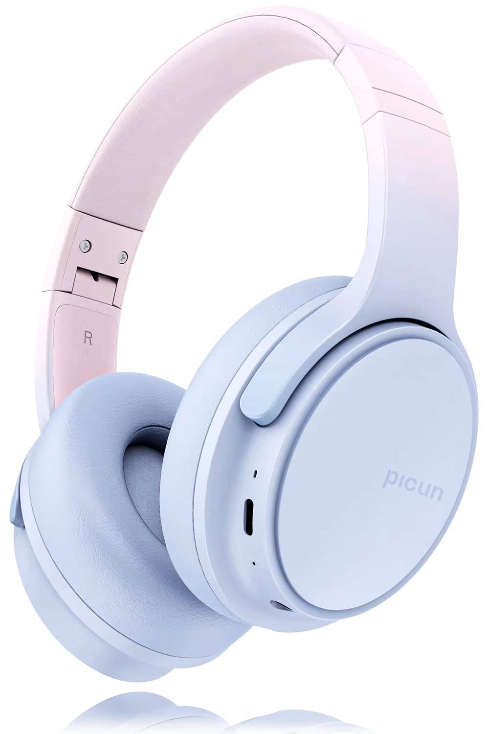 Headphones Supports 2 Devices Connected Design for Minimal Sound and Comfortable HD Driver to 46 Hours Continuous Bluetooth 5.3 + HiFiWireless
