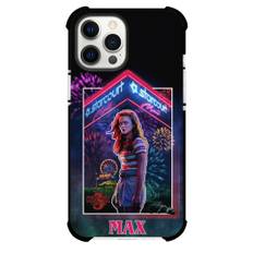 Stranger Things Max Phone Case For iPhone Samsung Galaxy Pixel OnePlus Vivo Xiaomi Asus Sony Motorola Nokia - Max Stand in Fear with Crackers Frame Background