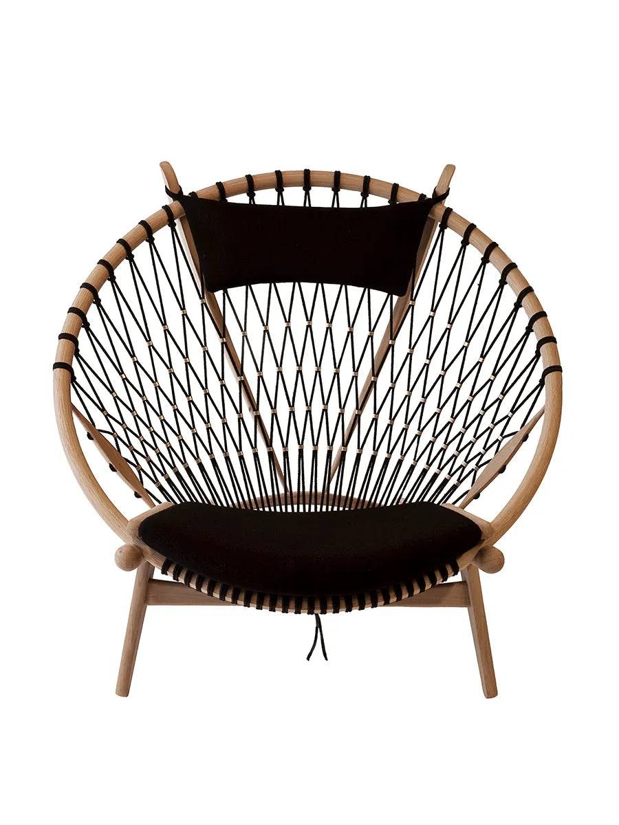 PP130 Cirkelstol af Hans J. Wegner Standardstof eksklusiv / Eg / Klar bioolie - Jacobsen Plus