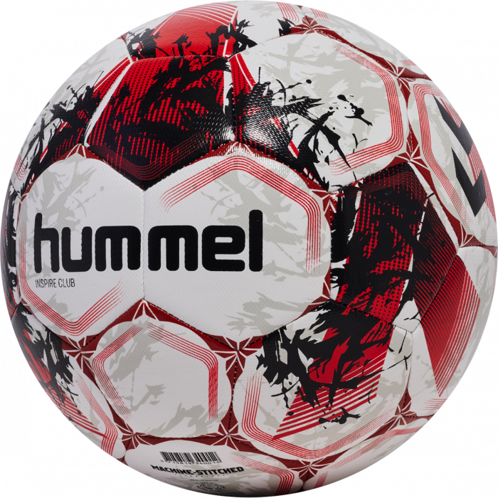 Hummel Inspire Club Fodbold - Rød & Hvid - Str. 3