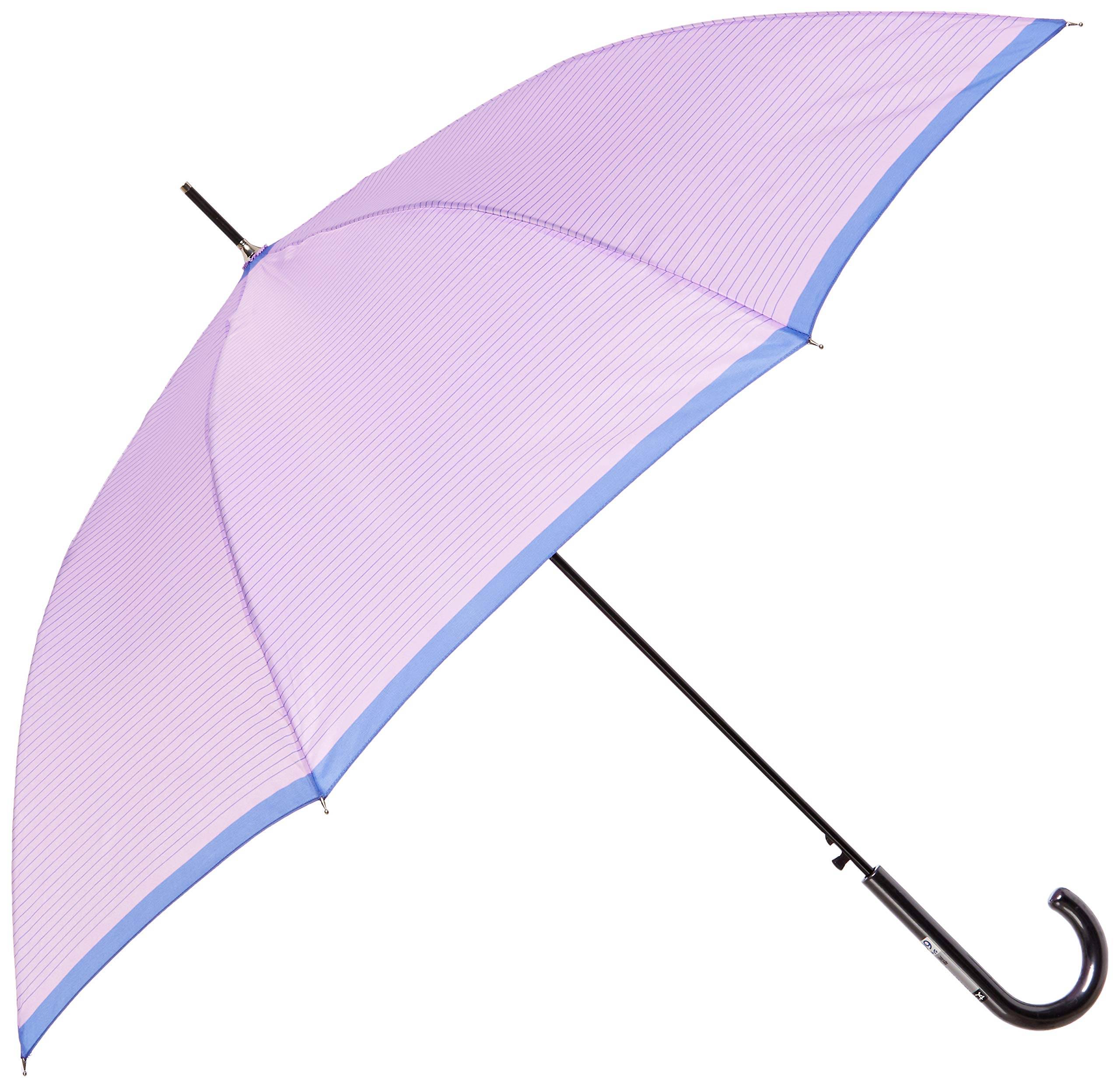 Mix Factory Striped Long Pastel Light Rib Approximately 60cm Two-Tone Umbrella, Women's, Colors, 21-302-62171-00-80-60, Purple, Length
