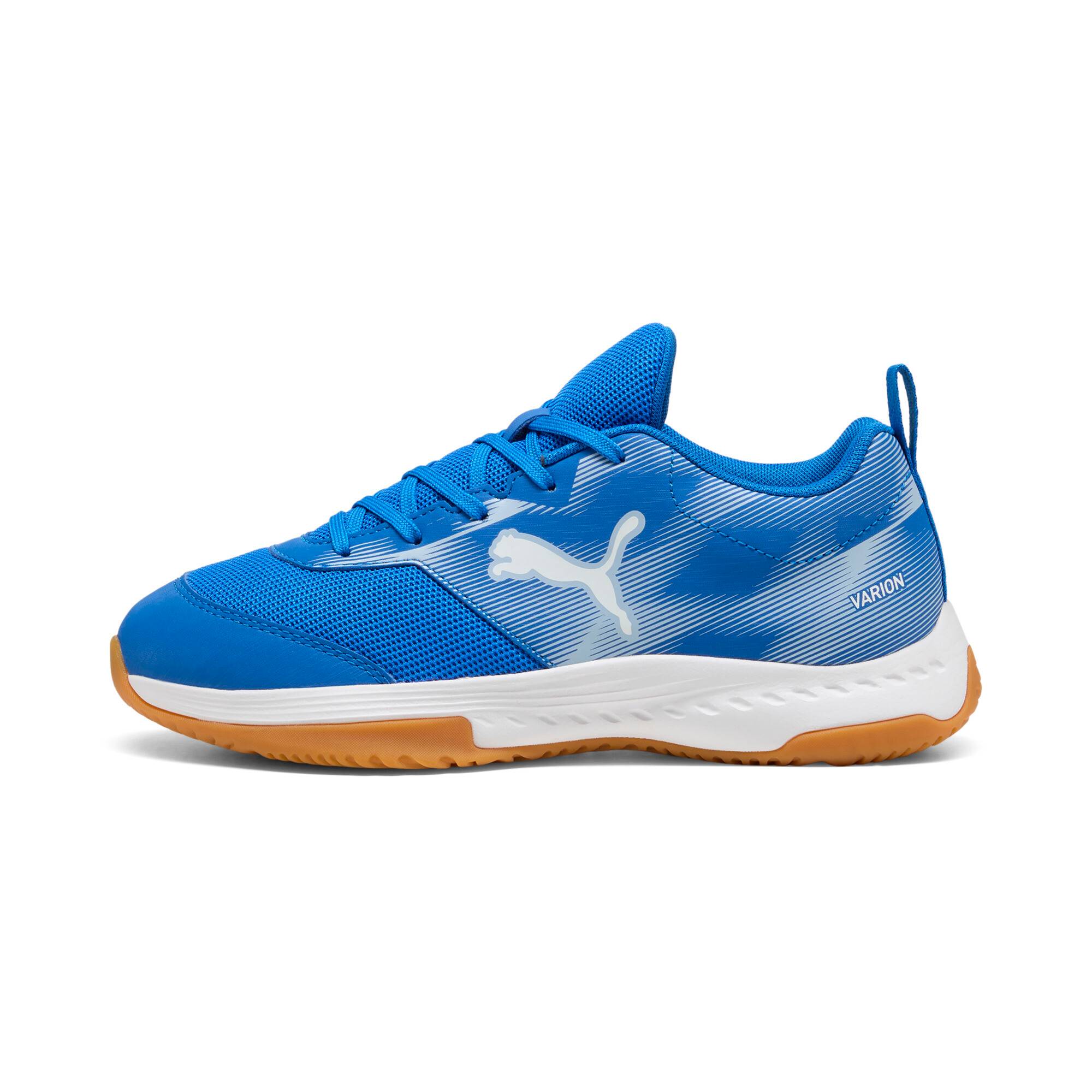 PUMA Varion 3 Indoor Shoes Youth, Shoes, Royal/White, 34.5