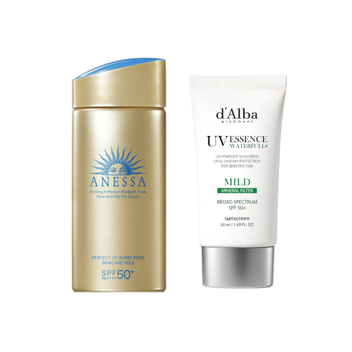 Shiseido x d'Alba - Best Sunscreen Set - black
