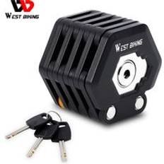 WEST BIKING Mini Anti-Theft Bike Bicycle Folding Lock Electric Cycling Foldable Bike Lock E Scooter Locks