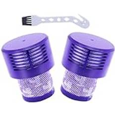 INF 2-pack dammsugarfilter för Dyson V10, tvättbart utbytesfilter, dammsugare reservdel