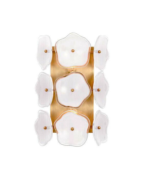 Visual Comfort Leighton vägglampa mässing/cream - Beige / Guld (H29.2cm x B19.7cm)