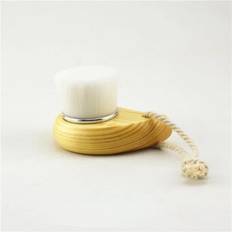 Wood Handle Facial Cleansing Brush Manual Soft Face Massager Skin Clean Brush Face Care Face Brush Cleansing Beauty Tools silver