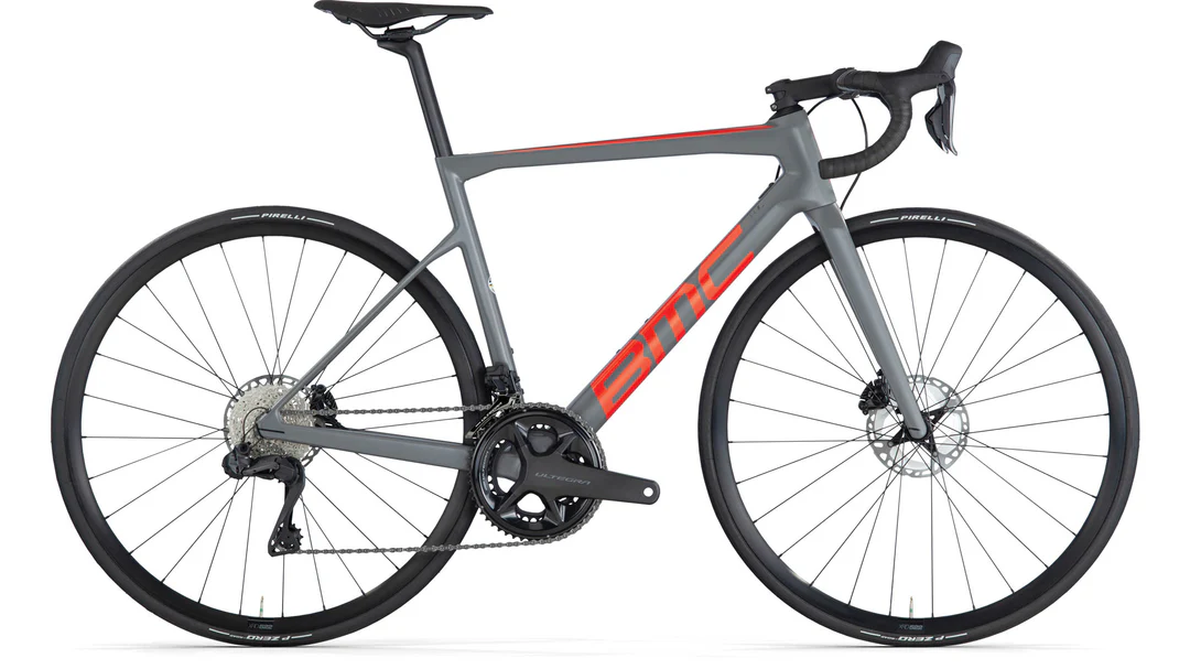 BMC Teammachine SLR TWO 2024 - Shimano Ultegra Di2 2x12sp - XRD-522 - 088 / 56 / IRON GREY / SPARKLING ORANGE