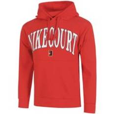 Nike Court Dri-FIT Fleece High Rise Hoody Men red, size: S