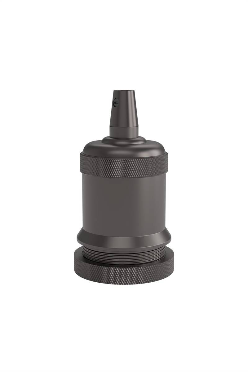 Calex Vintage fatning E27 m. omløberring Gun metal