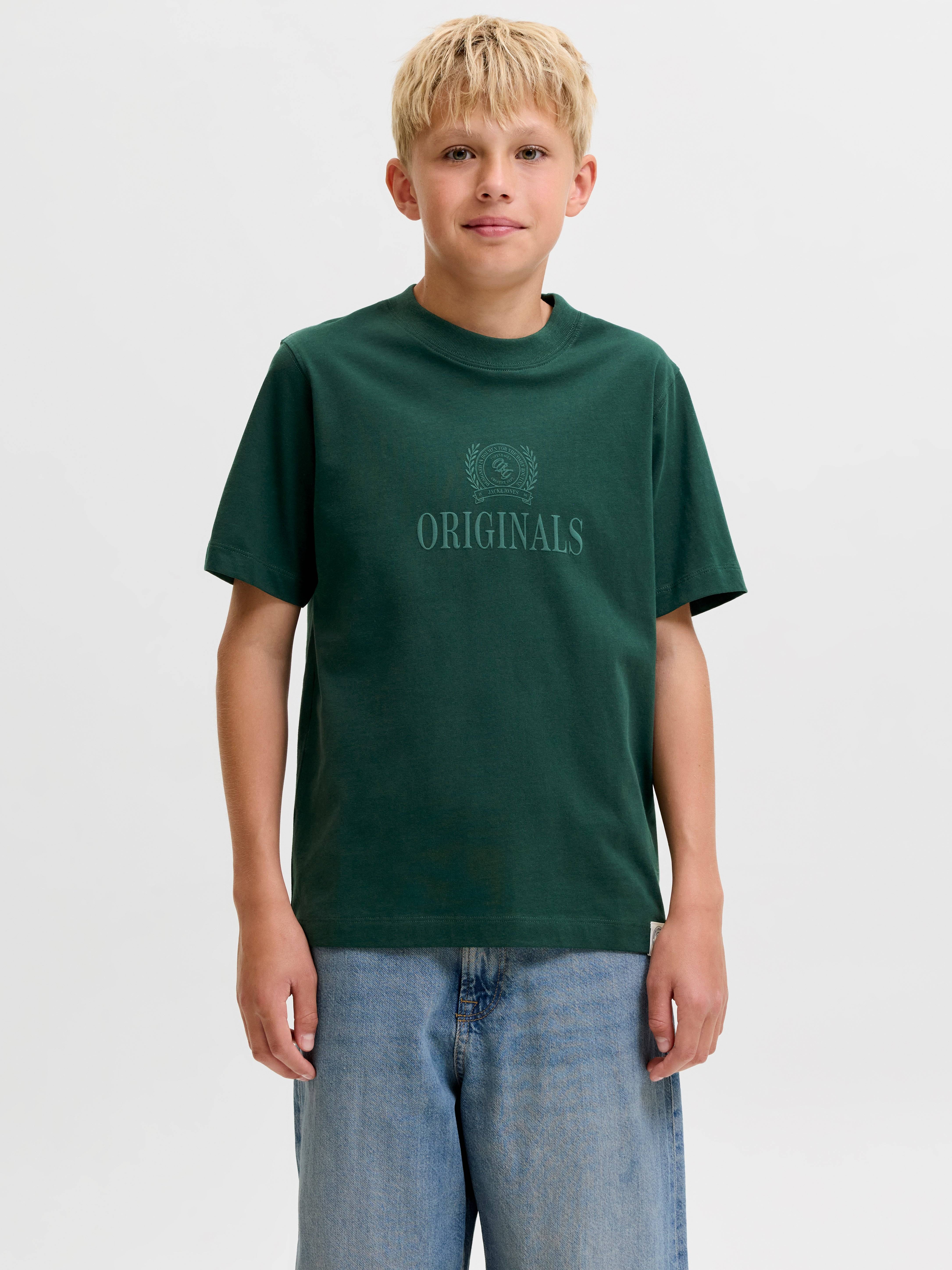Text T-shirt Boys - Grön - 176