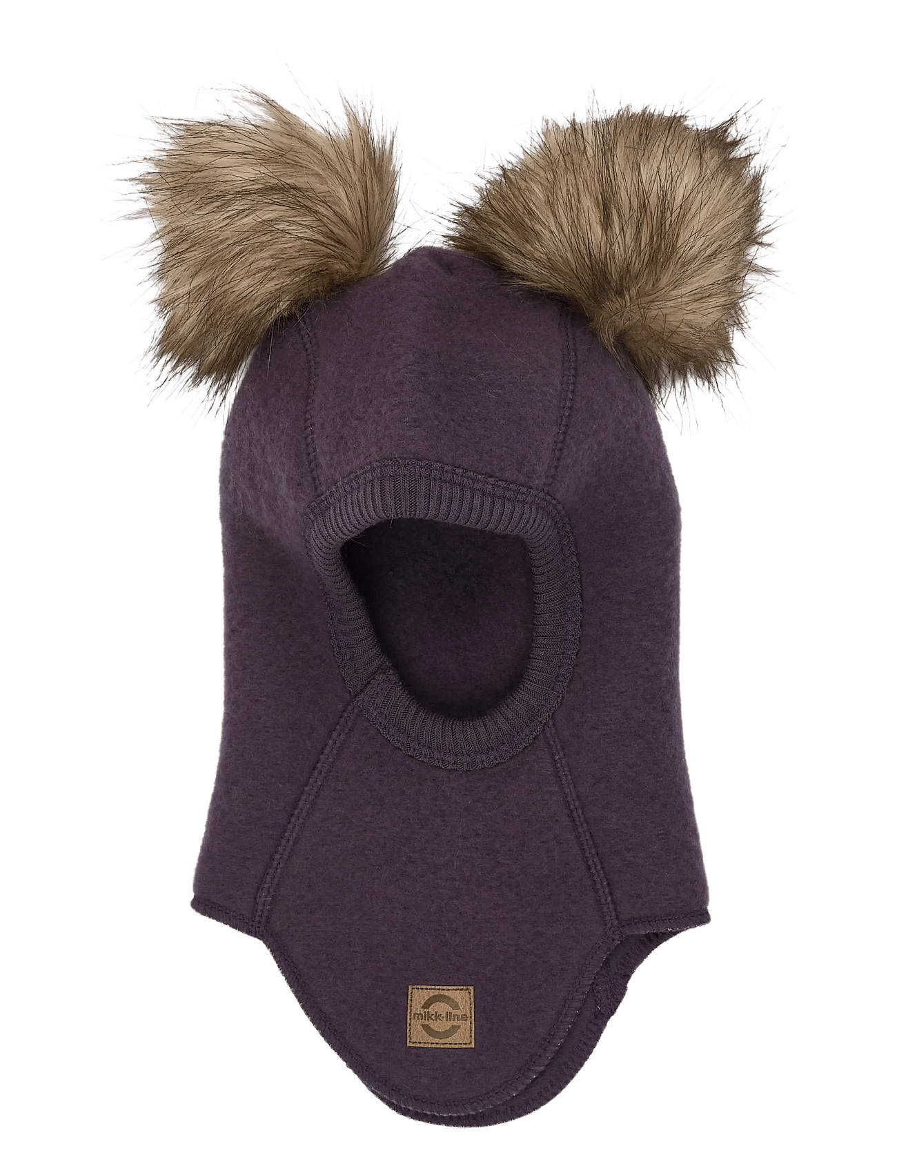 MIKK-LINE Wool Fullface W. Pom Pom | Purple | 86/92