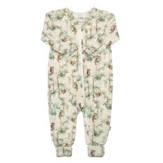 Joha Ull Onesie Med 2-i-1-fot Off White  Off white-60 cm Wool Vit  60 cm  unisex
