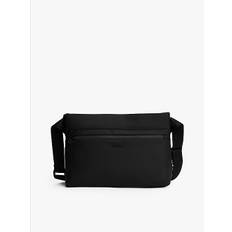 Webbing Strap Messenger Bag - BLACK - One Size