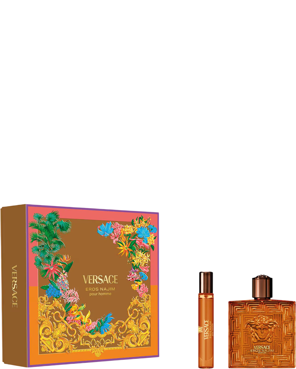 Set Versace: Eros Najim, Eau De Parfum, per uomo, 100 ml + Eros Najim, Eau De Parfum, per uomo, 10 ml
