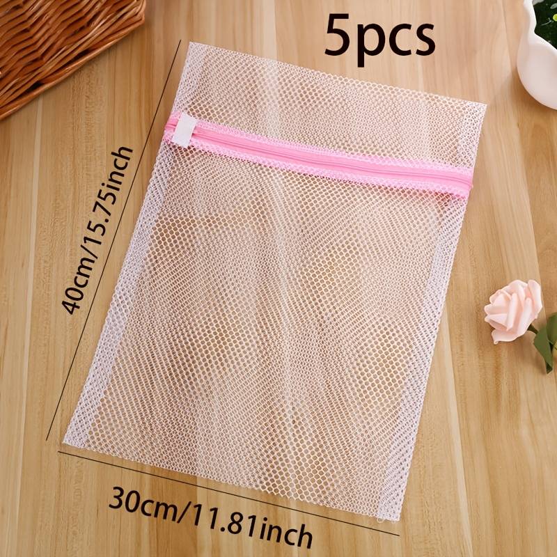 5 Durable Mesh Laundry Bags With Zippers| Suitable For Delicate Garments, Underwear, And Clothes, Designed Laundry Bag For Washing Machines, Laundry Bags