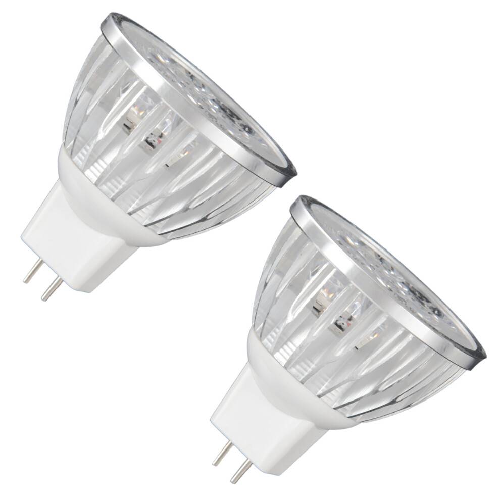 2X 4W Dimmable MR16 LED Bulb/3200K Warm White LED Spotlight/50 Watt Equivalent Bi Pin GU5.3 Base/330 Lumen