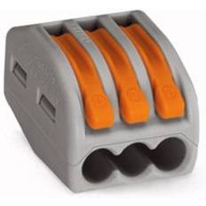 WAGO 222-413 3 Way Lever Operated Terminal Connector - Single