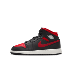 Air Jordan 1 Mid-sko til større børn - sort - 35.5