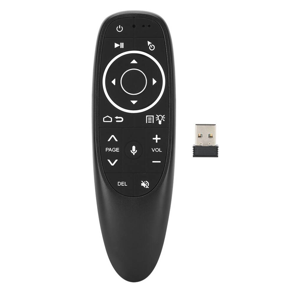 Stemmestyringsfjernbetjening til Android TV-boks, universel TV-fjernbetjening med air mouse-fjernbetjening og bevægelsessensor til spil, god