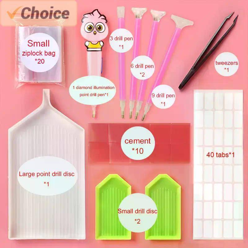 DIY Diamond Painting Accessories Diamond Painting Cross Stitch 5D Embroidery Pen Tools Set Mosaic Glue Pen Kit Tweezers