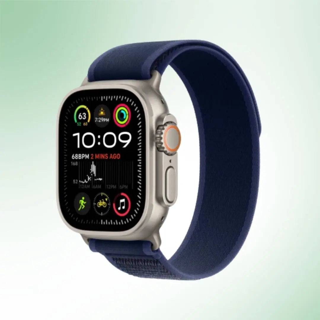 Apple Watch Ultra 2, 49mm, GPS + Cellular (A2986) - Flot / Trail Loop - Blå / Titanium