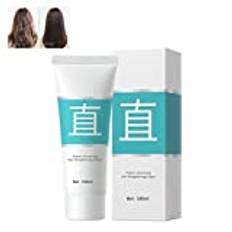 Protein Correcting Hair Straightening Cream, Hair Straightening Treatment Cream For Curly Hair, Nourishing Fast Smoothing Collagen Hair Straightener Cream, For All Hair Types (2 pcs)