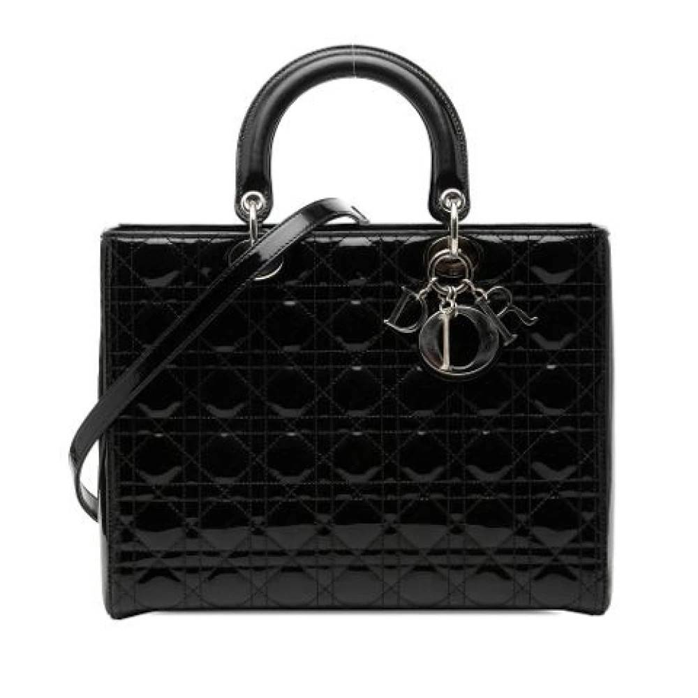 Dior Vintage Pre-owned Lady Dior Håndtaske - Vintage - Dame - Sort - ONE SIZE - Læder