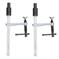 TEMU Allesome 2pcs T-handle Quick Screw Guide Rail Welding Clamp 16mm/28mm Insert Pin Base Heavy Duty Welding Table Clamp