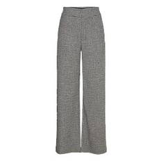 Lindex Trouser Lykke check - Byxor - DARK BLUE / grey