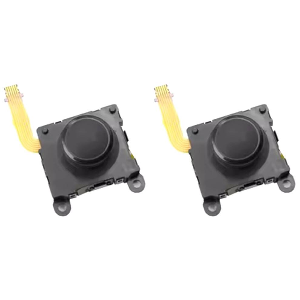 2X 3D Analog Joystick Replacement for PS Vita 1000, Dual Left and Right Controller Sticks, High-Quality Black
