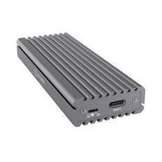 ICY BOX Extern Typ-C Aluminium Kabinett för M. 2 NVMe SSD - Grå