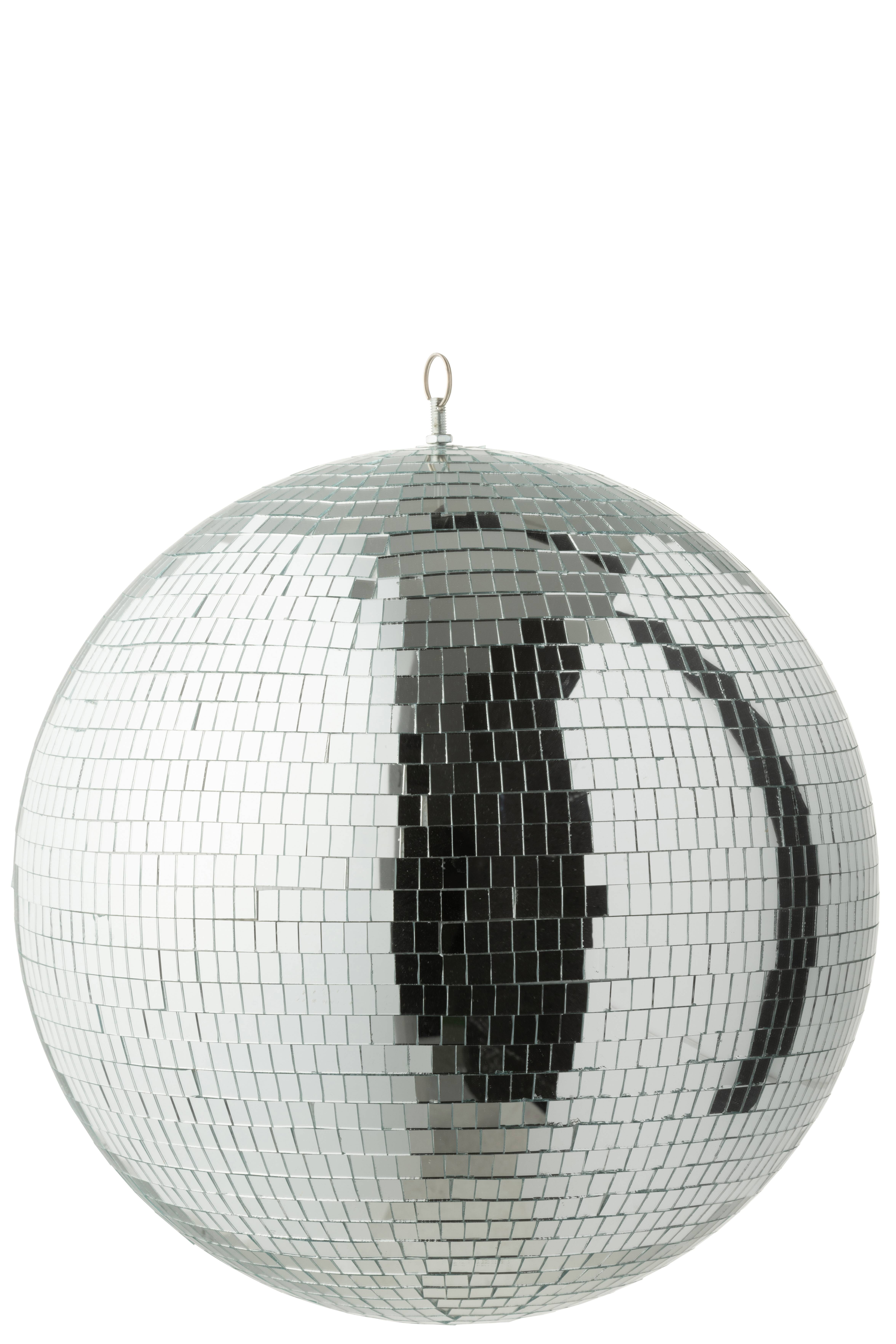 J-Line - Diskokugle/Spejlkugle Sølv Ø: 40 cm.