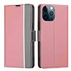 SHOYAO Telefonfodral Plånbok Foliofodral for SONY XPERIA XZ2 COMPACT, Premium PU-läder Slim Fit Cover for XPERIA XZ2 COMPACT, Horisontellt visningsställ, rum, Rosa